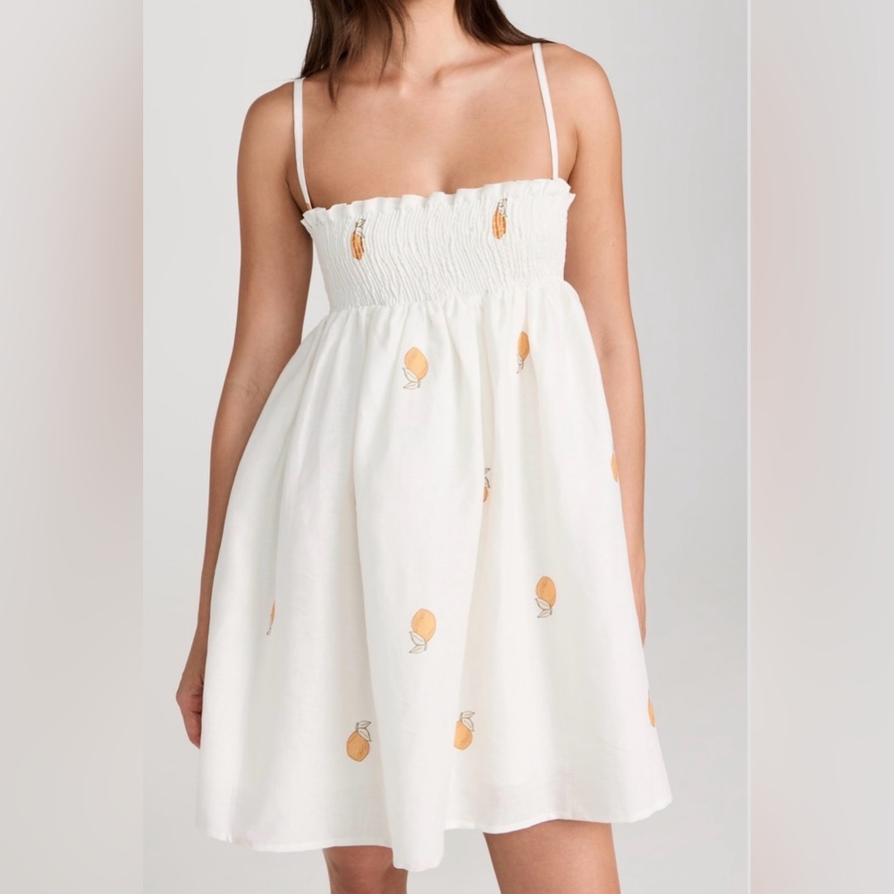 Ancora Le Citron Scrunchie Mini Dress Small 
Shopbop $198